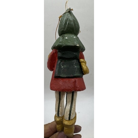 2 VTG HOFH Lord A Leaping Piper Piping Wooden Ornaments 12 Days Of Christmas - Picture 7 of 13